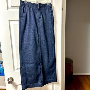 Theory Maxi Denim Skirt NWT
